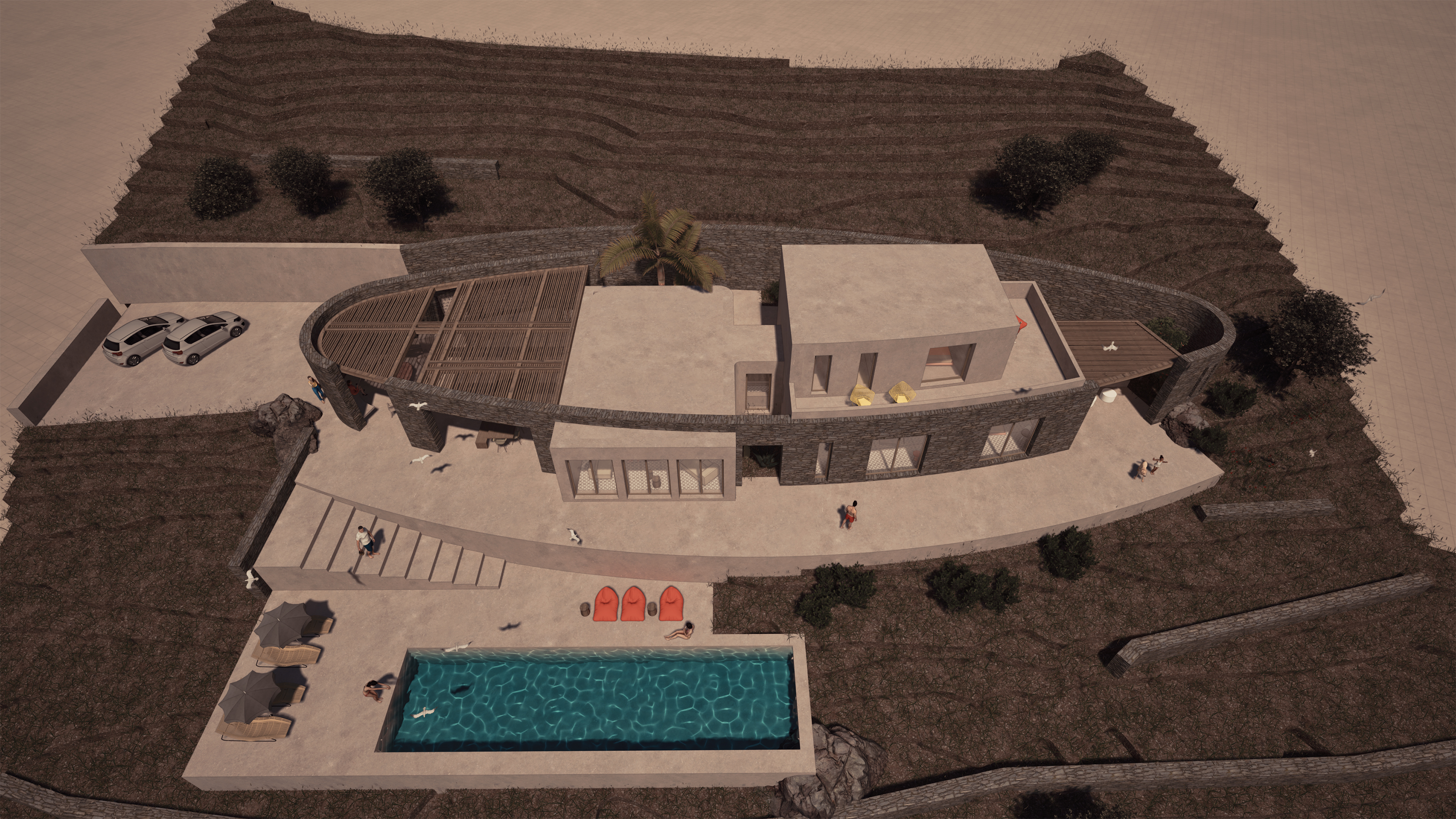 Evripiotis Architects-180-degrees-house-syros-evripiotis-architects-p12-180 Degrees House, Syros Island