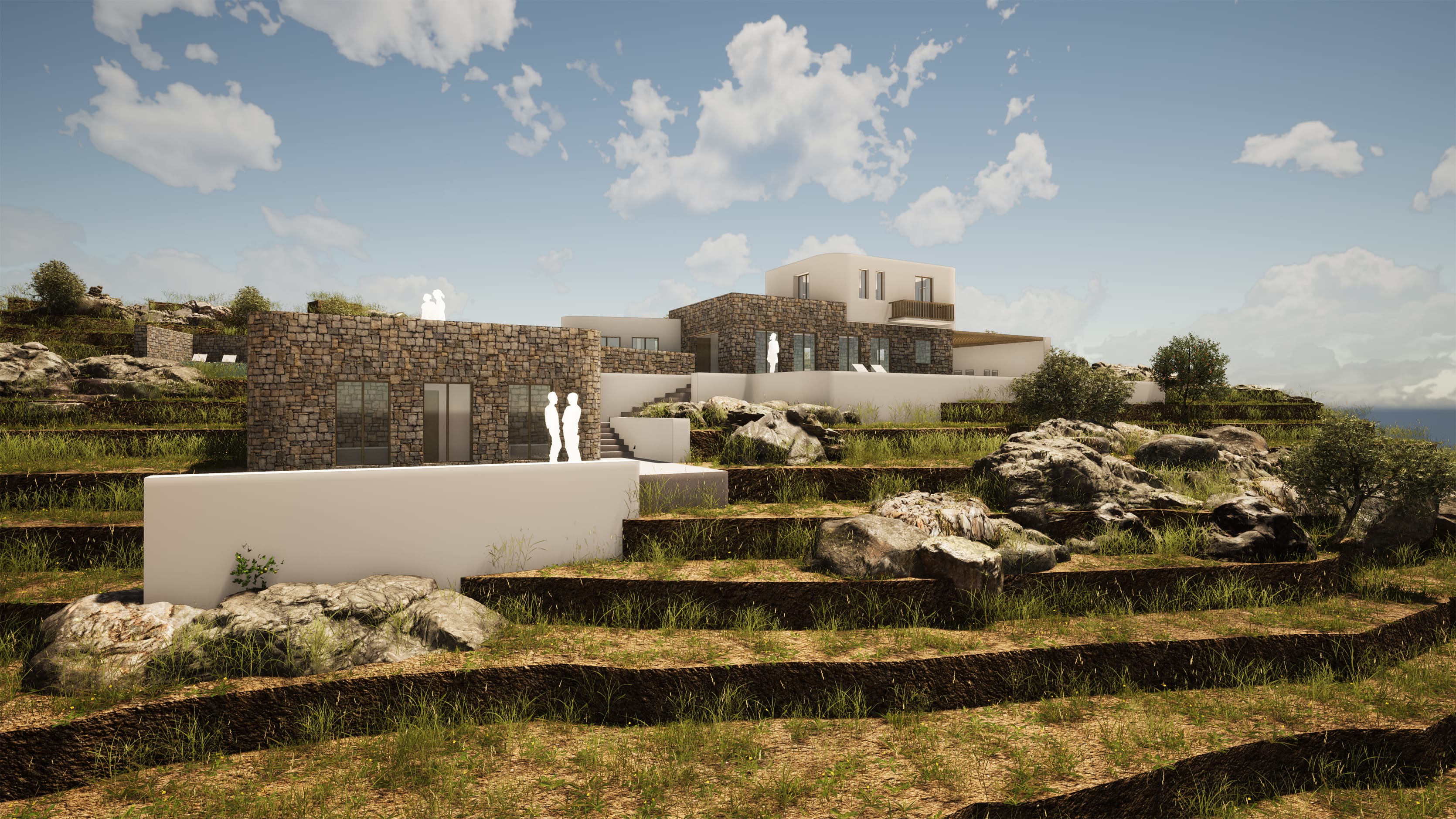 Evripiotis Architects--Domino House, Naxos Island
