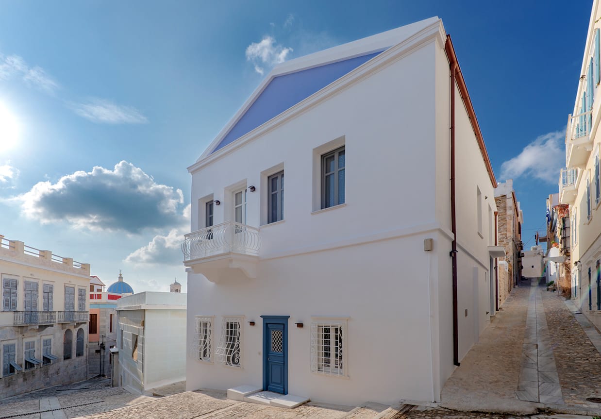 Evripiotis Architects--Ermoupolis Blue Mansion, Syros Island