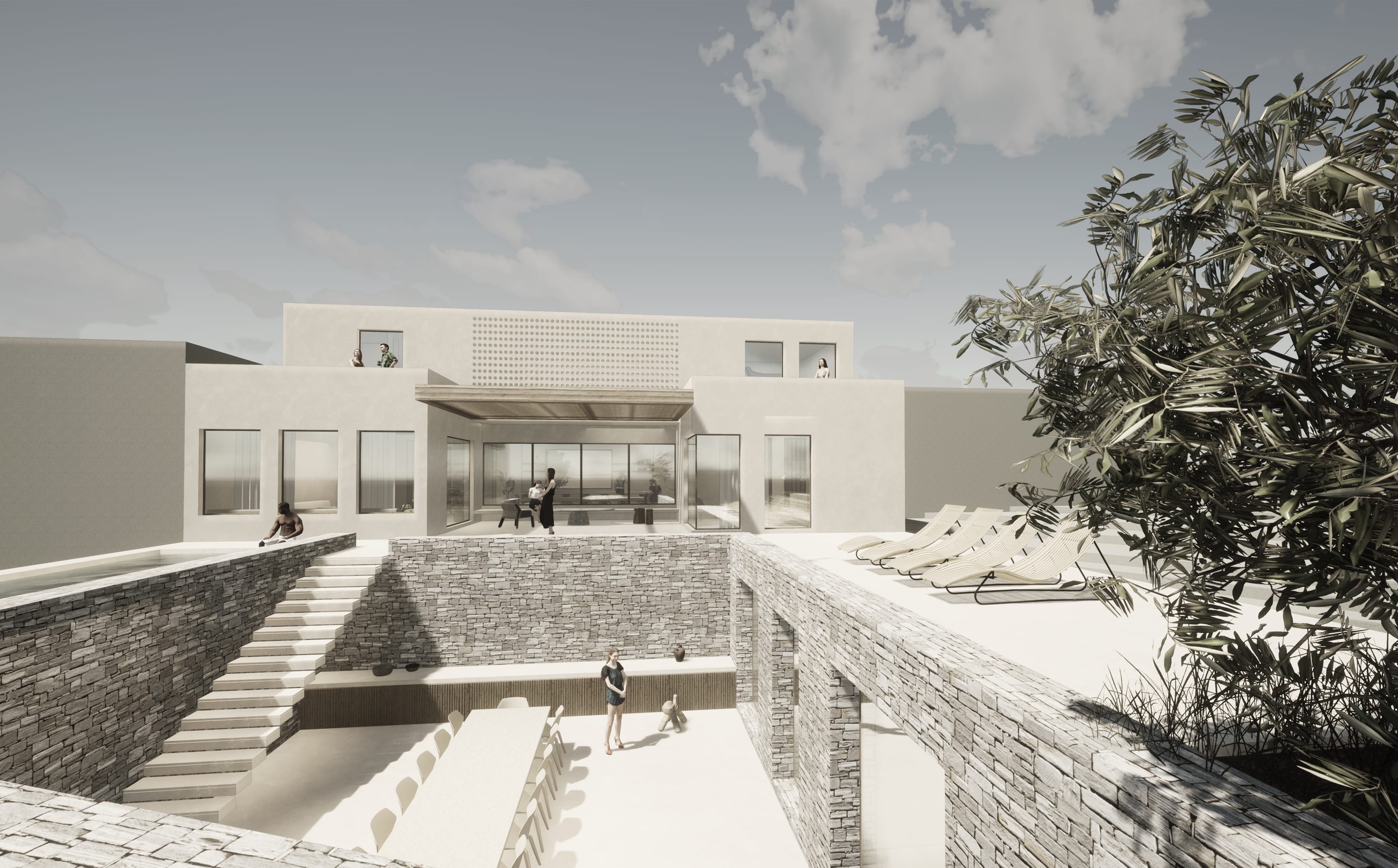 Evripiotis Architects-Family House, Paros Island