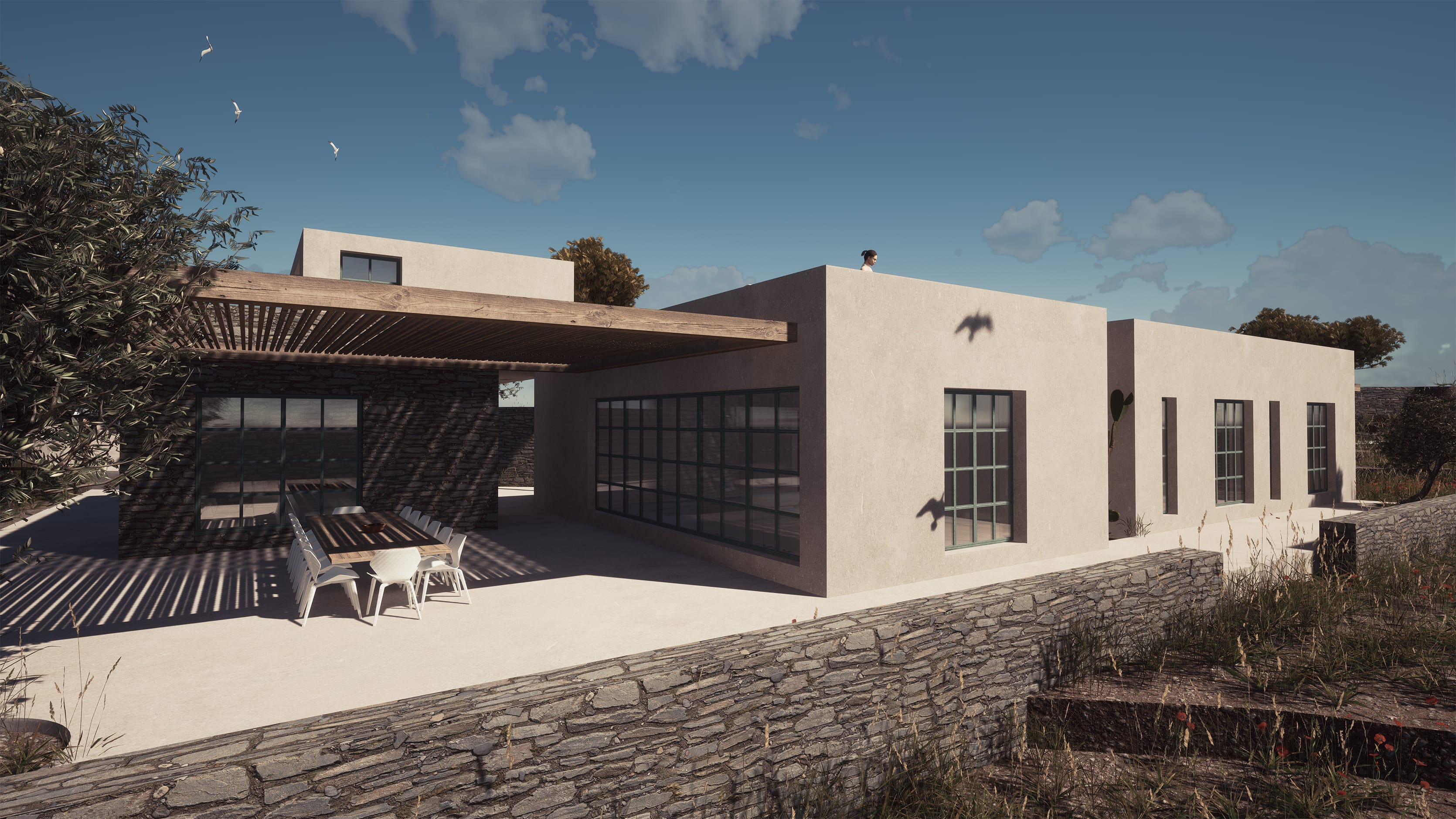 Evripiotis Architects--Olive Garden House, Sifnos Island