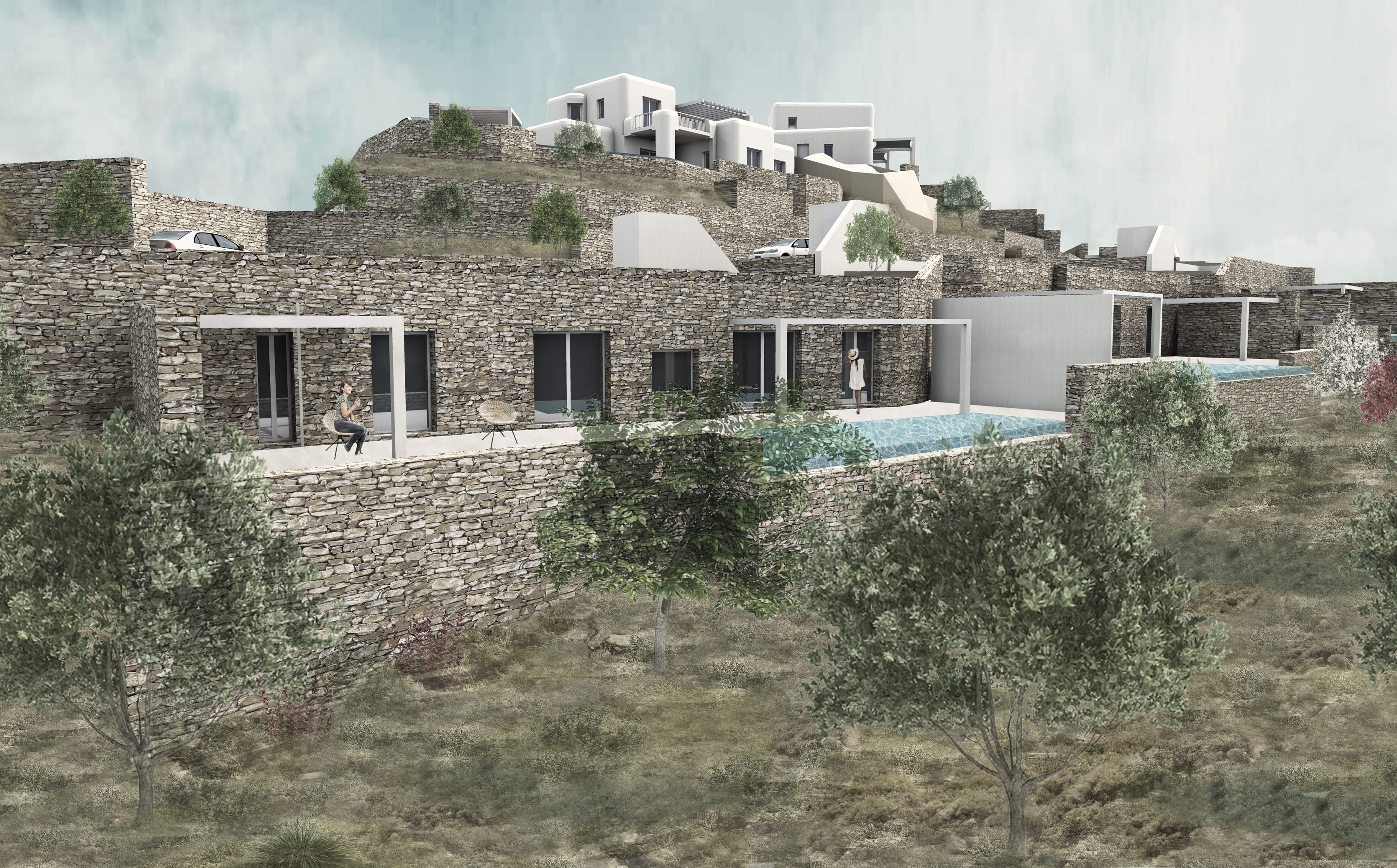 Evripiotis Architects-Kalo Livadi, Mykonos Island