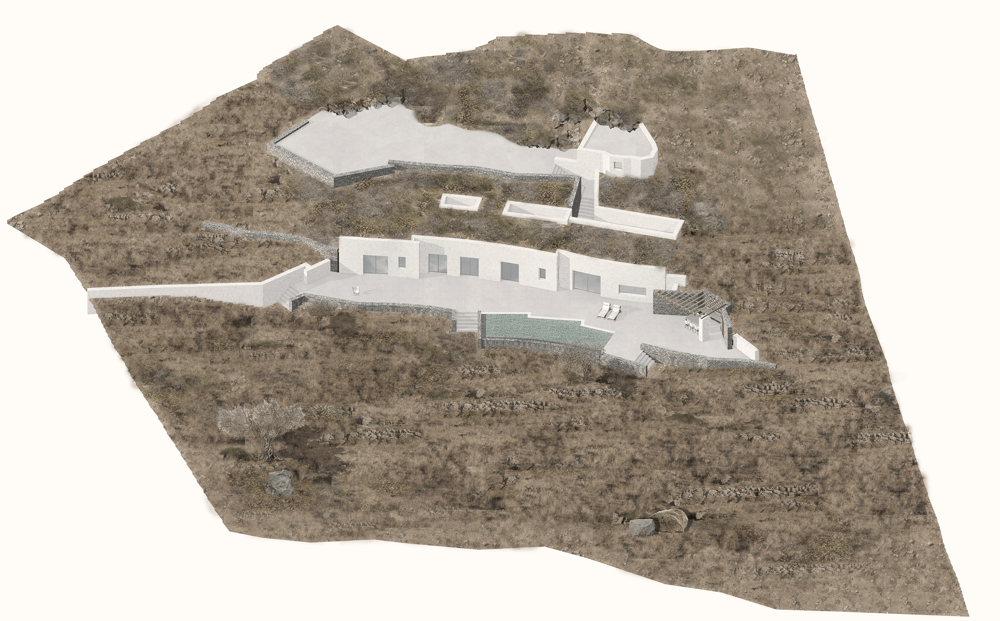 Evripiotis Architects-rock_house_mykonos_evripiotis_02-new-Rock House, Mykonos Island