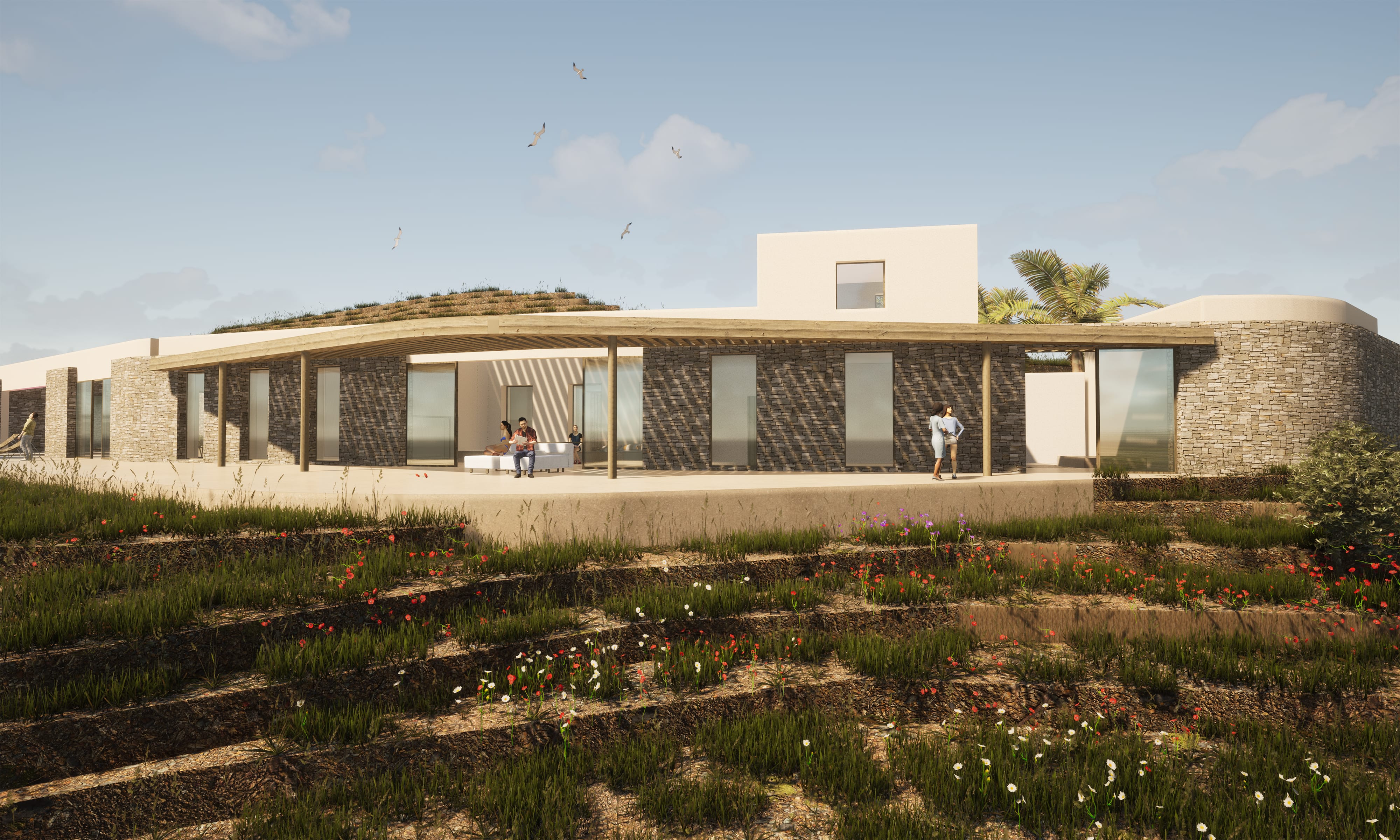Evripiotis Architects--Stone Hill House, Paros Island