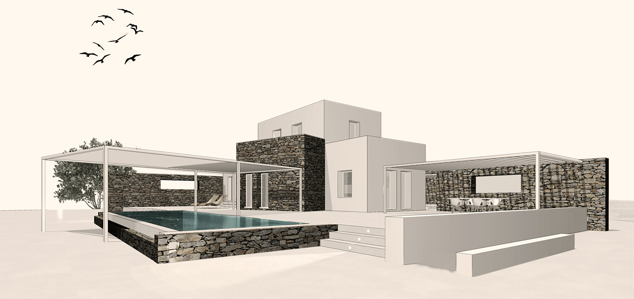 Evripiotis Architects--X House, Paros Island